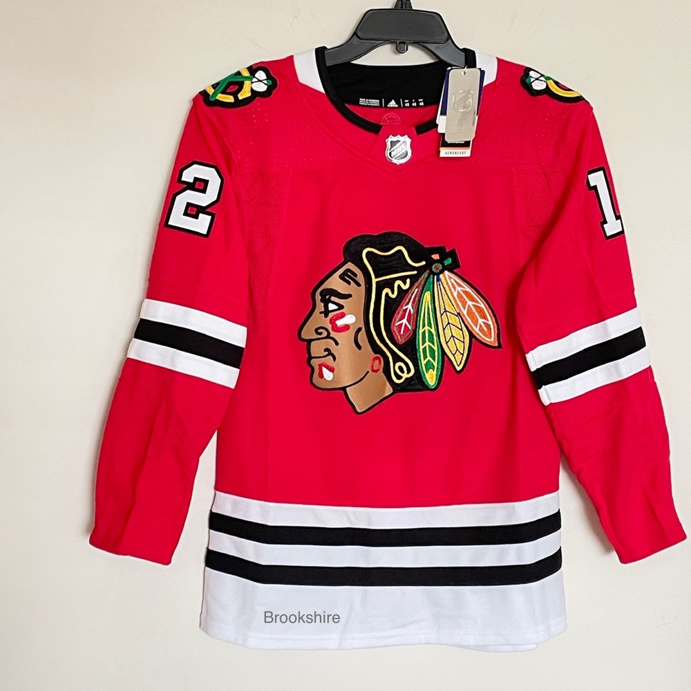 Adidas Chicago Blackhawks Alex DeBrincat Authentic Home Jersey Men’s Size 42